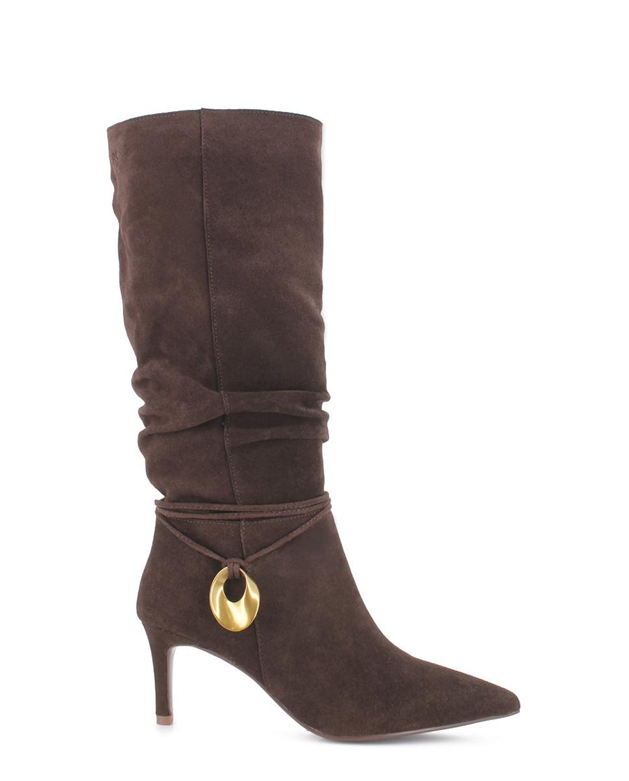 Botas de Piel Blogger Kassia Marrón Mujer