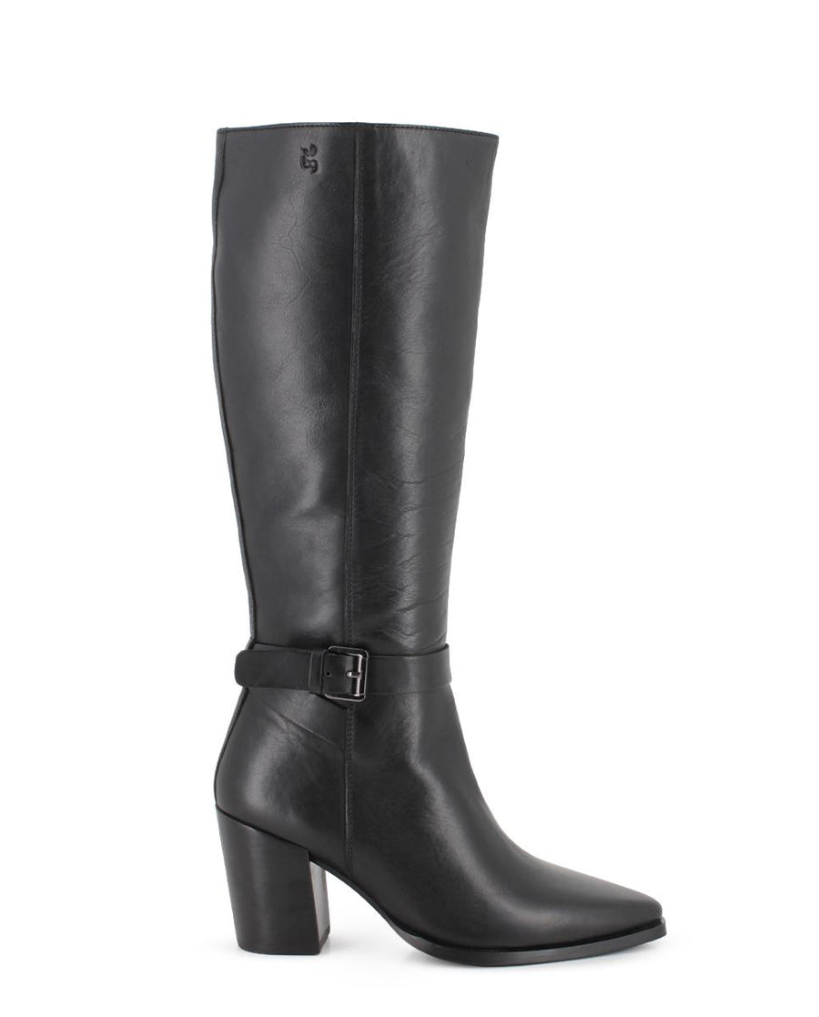 Botas de Piel Blogger Melo Negro Mujer
