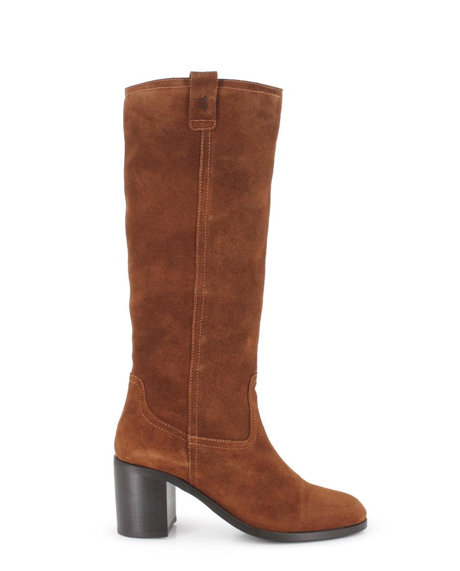 Botas de Piel Blogger Tunia Camel Mujer