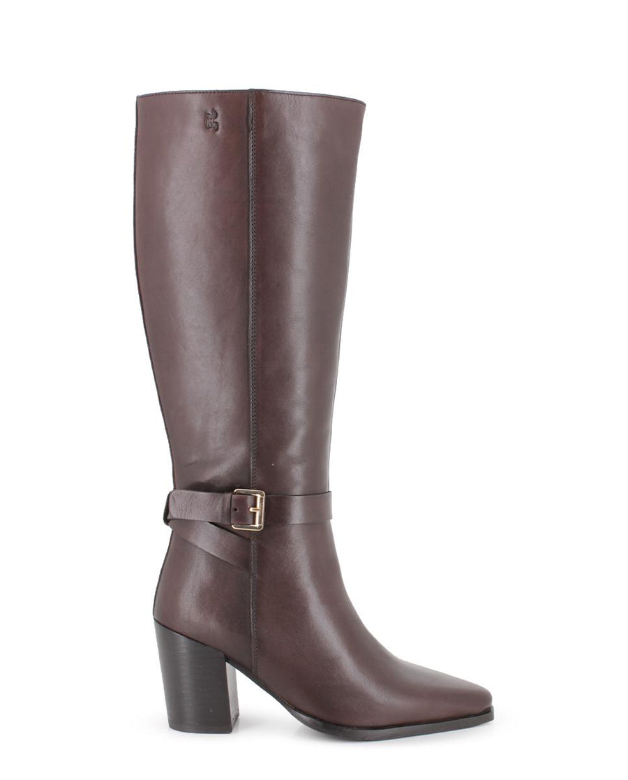 Botas de Piel Blogger Melo Marrón Mujer