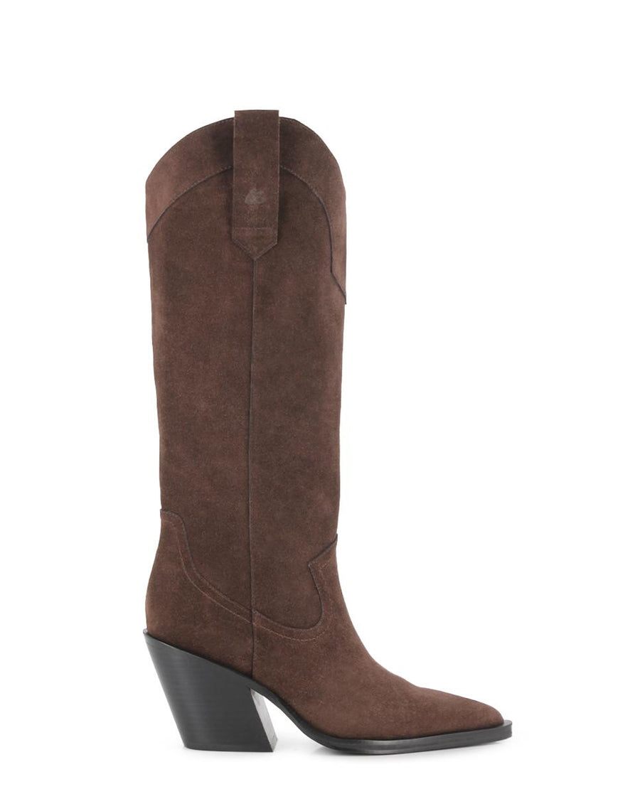 Botas de Piel Blogger Cassian Marrón Mujer