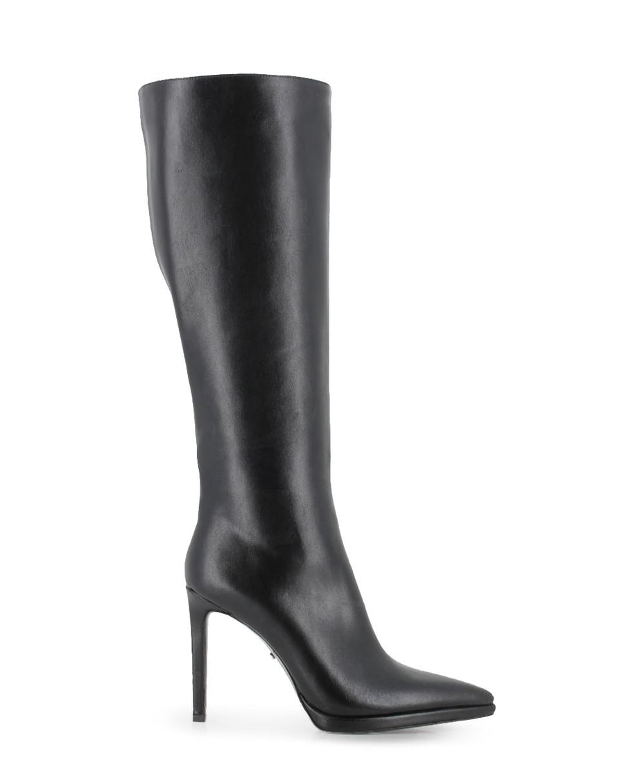 Botas Tacón Blogger Pistol Negro Mujer