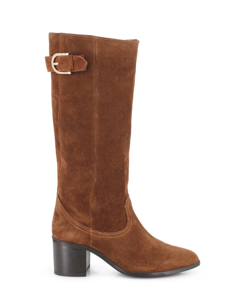 Botas de Piel Blogger Tanita Camel Mujer