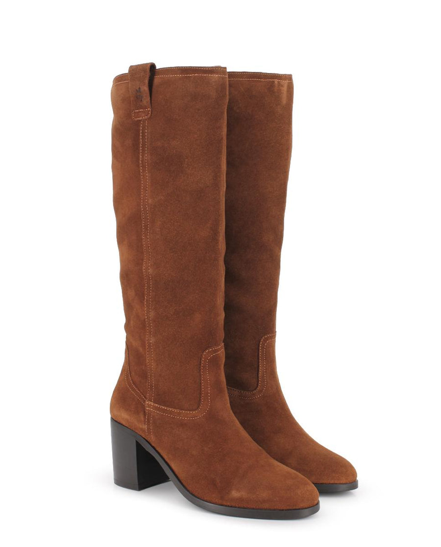 Botas de Piel Blogger Tunia Camel Mujer