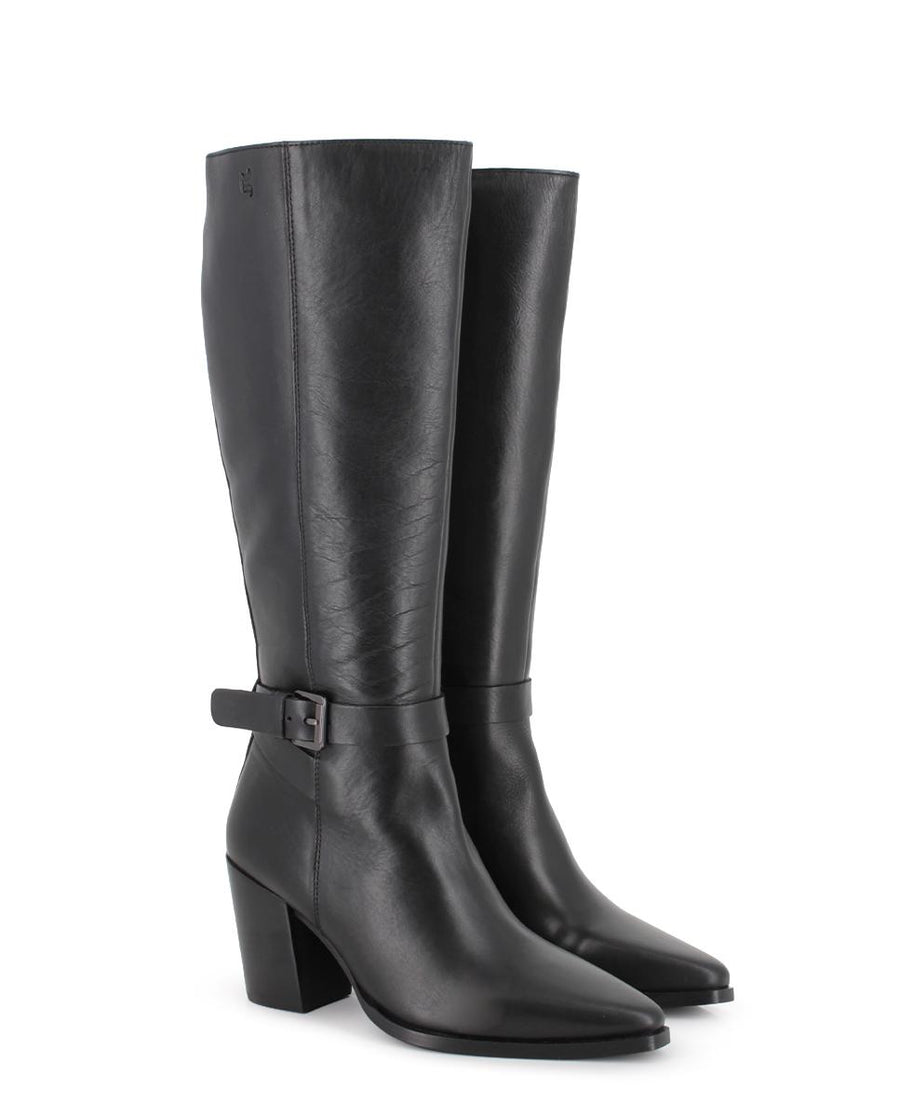Botas de Piel Blogger Melo Negro Mujer