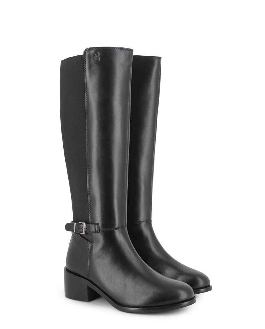 Botas de Piel Blogger Jasmin 02 Negro Mujer