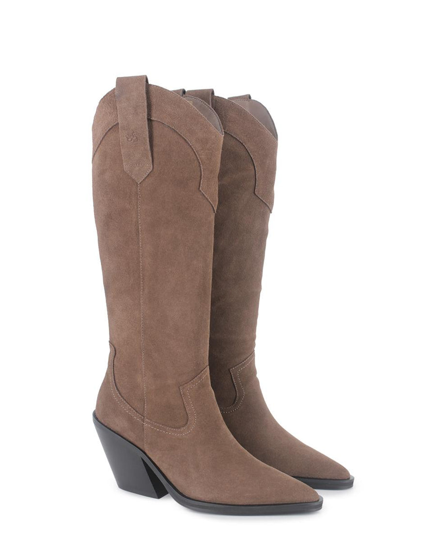 Botas de Piel Blogger Cassian Arena Mujer