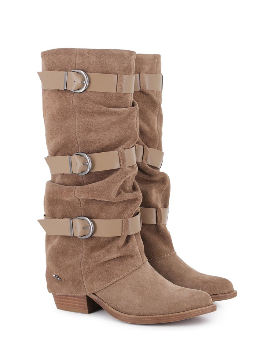 Botas de Piel Blogger Zielo Arena Mujer