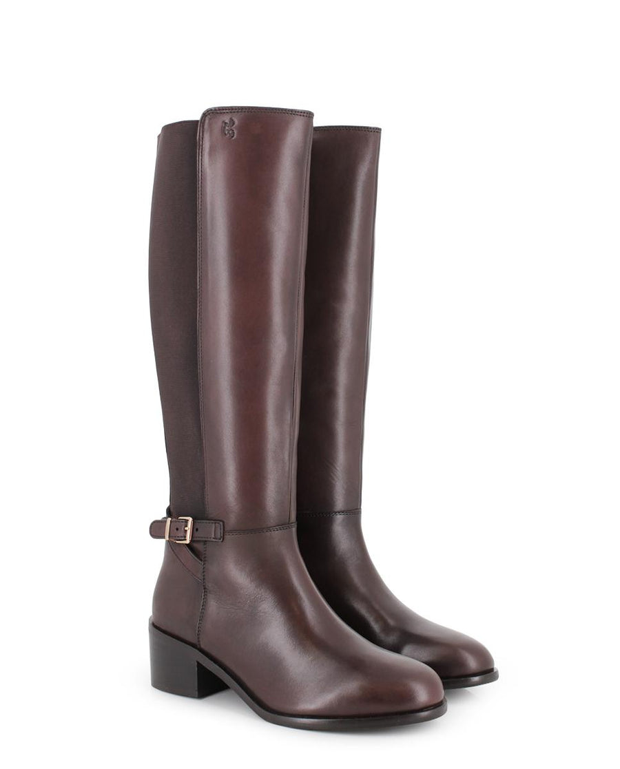 Botas de Piel Blogger Jasmin 02 Marrón Mujer